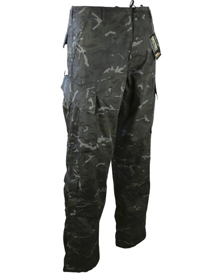 Kombat Assault Trouser ACU Style Tactical Pants Combats BTP Black Camouflage 