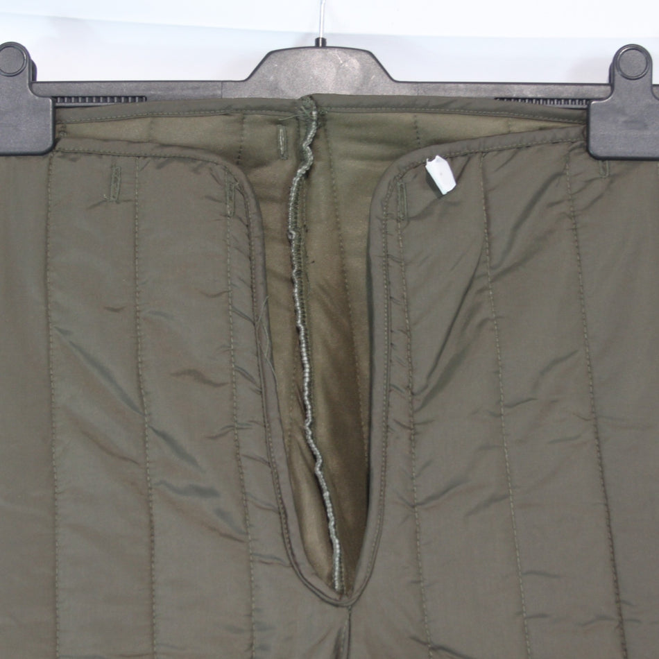 Genuine Surplus Army Quilted Over-Trouser Liners Padded Thermal 32-34"w  (3769)