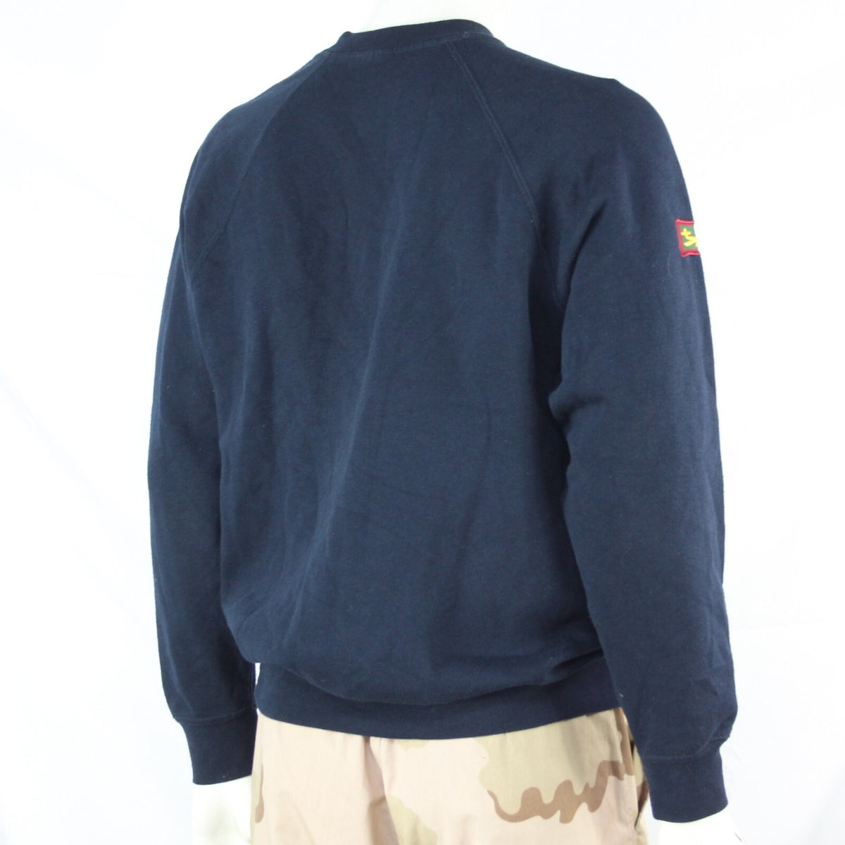 Genuine Surplus British Army Embroidered Sweatshirt Navy Blue Medium (3254)