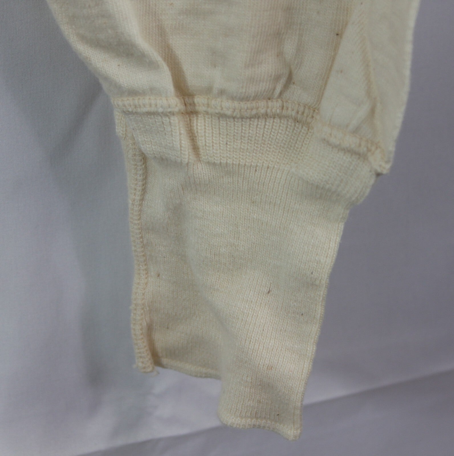 Genuine Surplus Swedish Army Vintage Long Johns Leggings Cream Tie Back 2758
