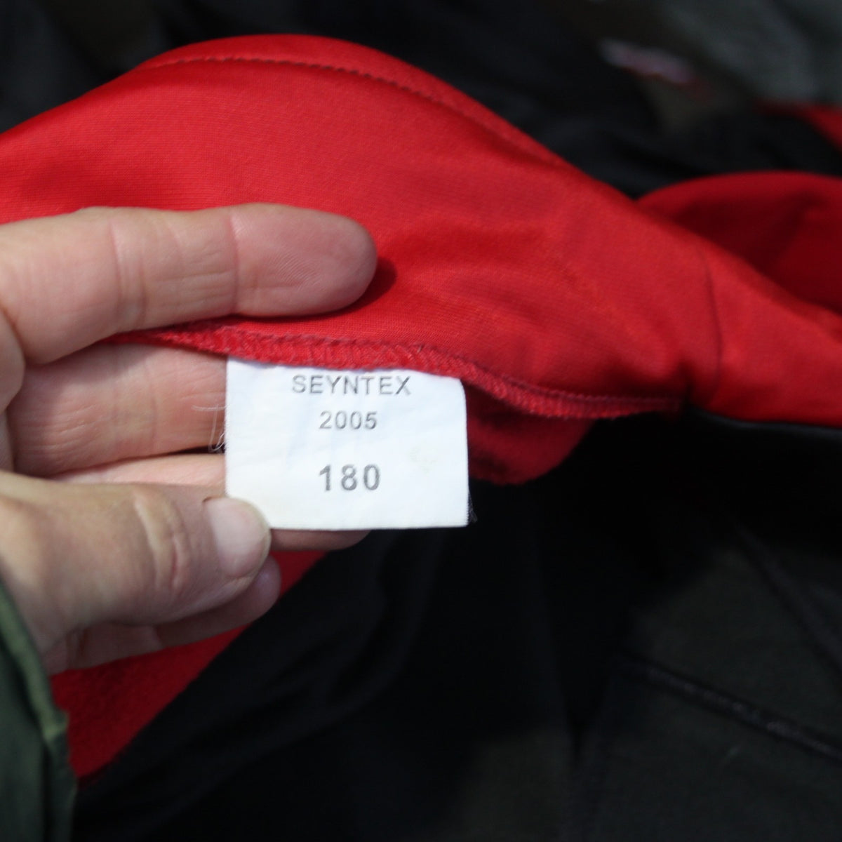 French Army Tracksuit Jacket Top Genuine Surplus Black Red  (3904)
