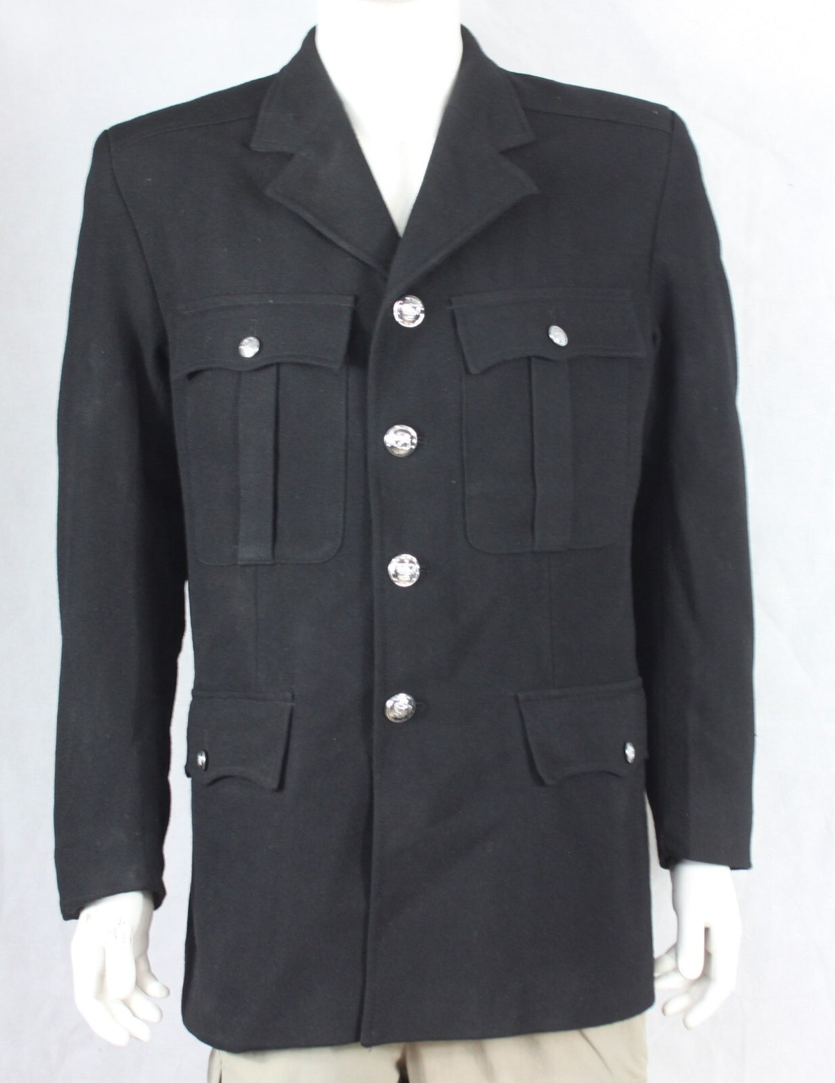 Genuine Surplus British Police Dress Jacket Black Formal Fitted 3305