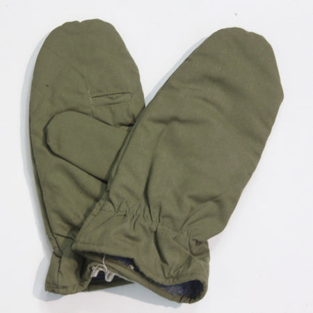 Thermal Padded Lined Romanian Army Mittens Genuine Surplus Green Large (3918)
