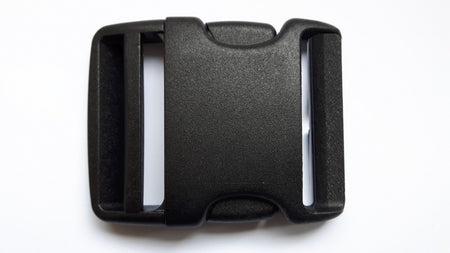 ED Highlander Quick Release Buckle 35mm Black Plastic Pair Full Ends ACC011