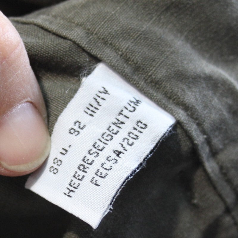 Genuine Surplus Austrian Army Olive Trouser Cutoff Shorts Military  (3292)