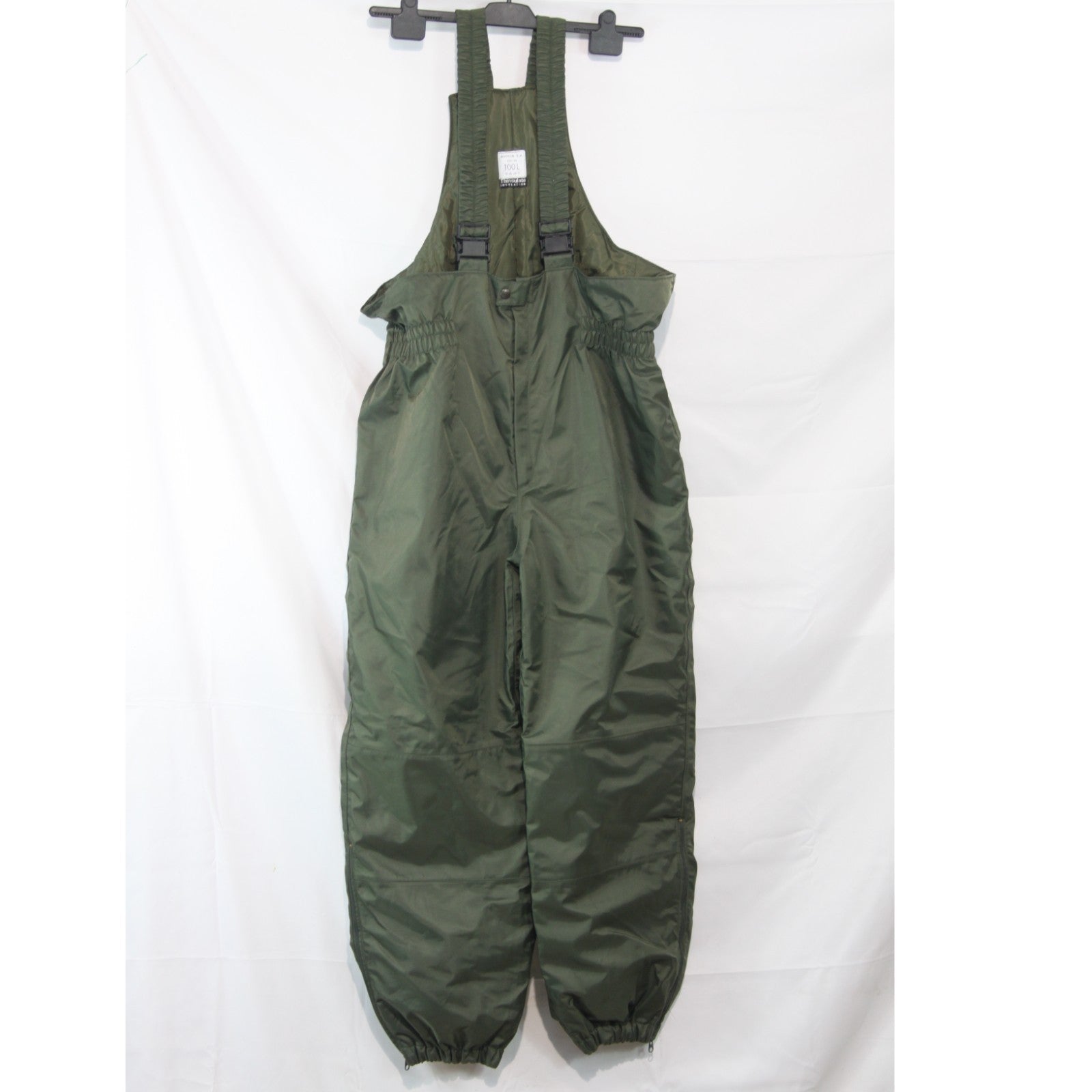 French Army Bib and Brace Salopettes Padded Over-trousers Thinsulate Olive(3851)
