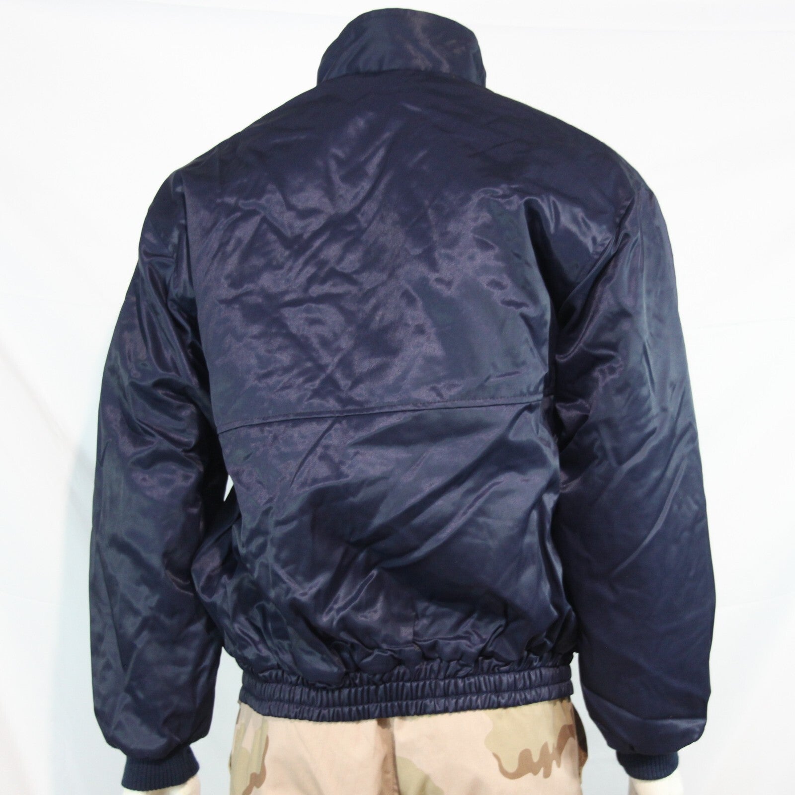 Genuine Surplus French Military Bomber Jacket Pilot Style Navy 44" (3211)