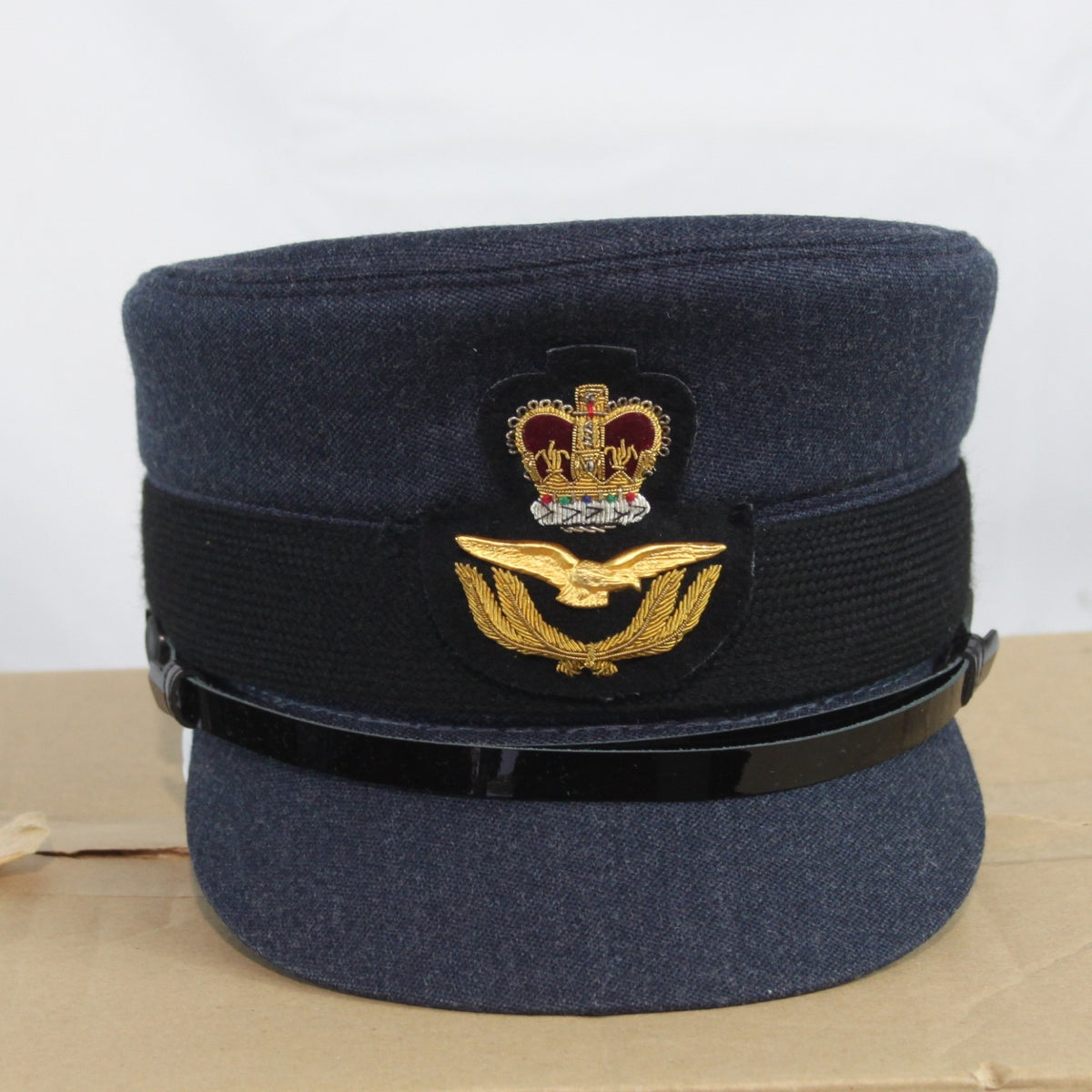 NEW British RAF Officers Womens Dress Hat Genuine Surplus Peak Cap 51cm (4413)
