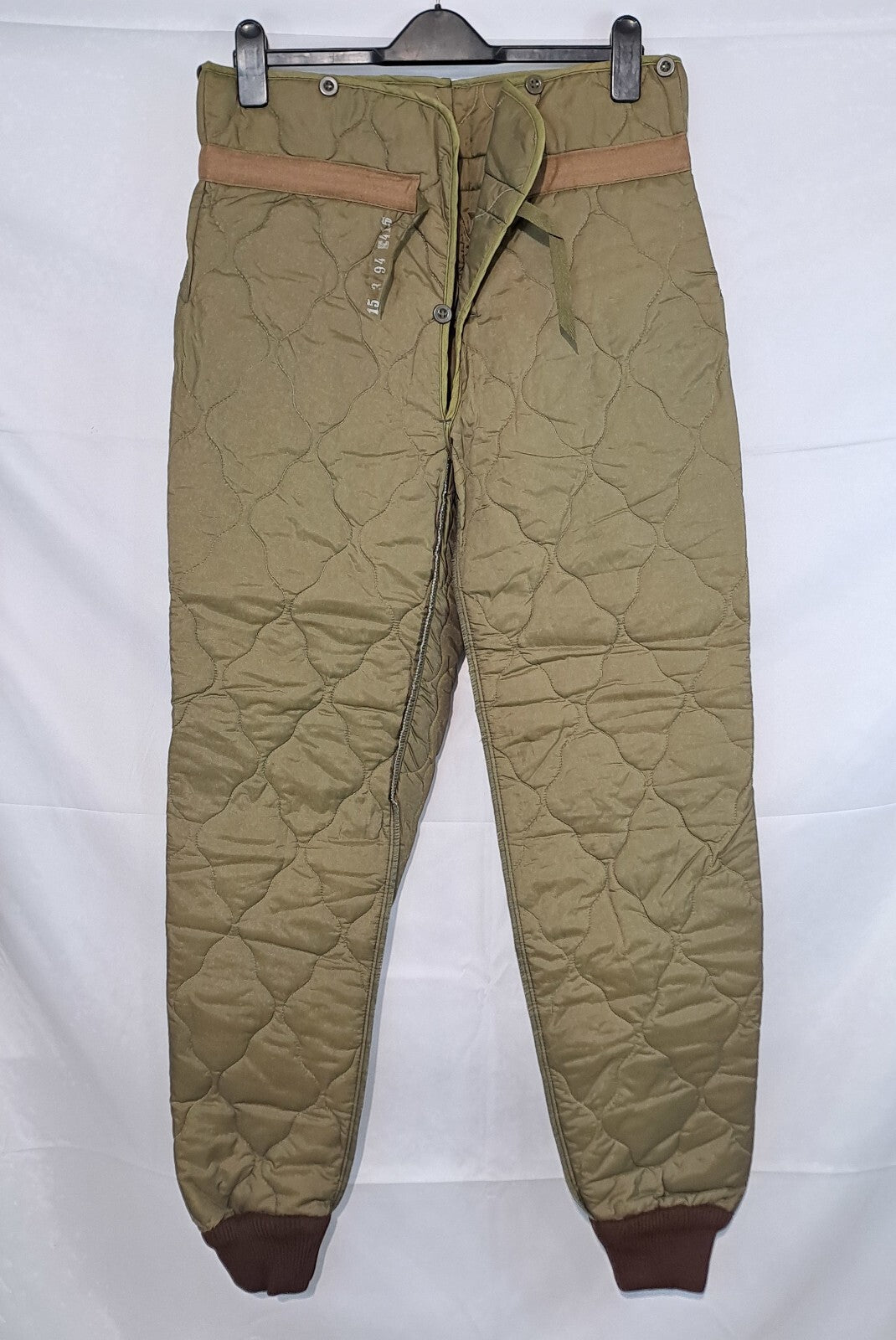 Genuine Surplus Czech Army Quilted Over-Trouser Liners Padded Thermal (3002)