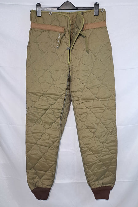 Genuine Surplus Czech Army Quilted Over-Trouser Liners Padded Thermal (3002)