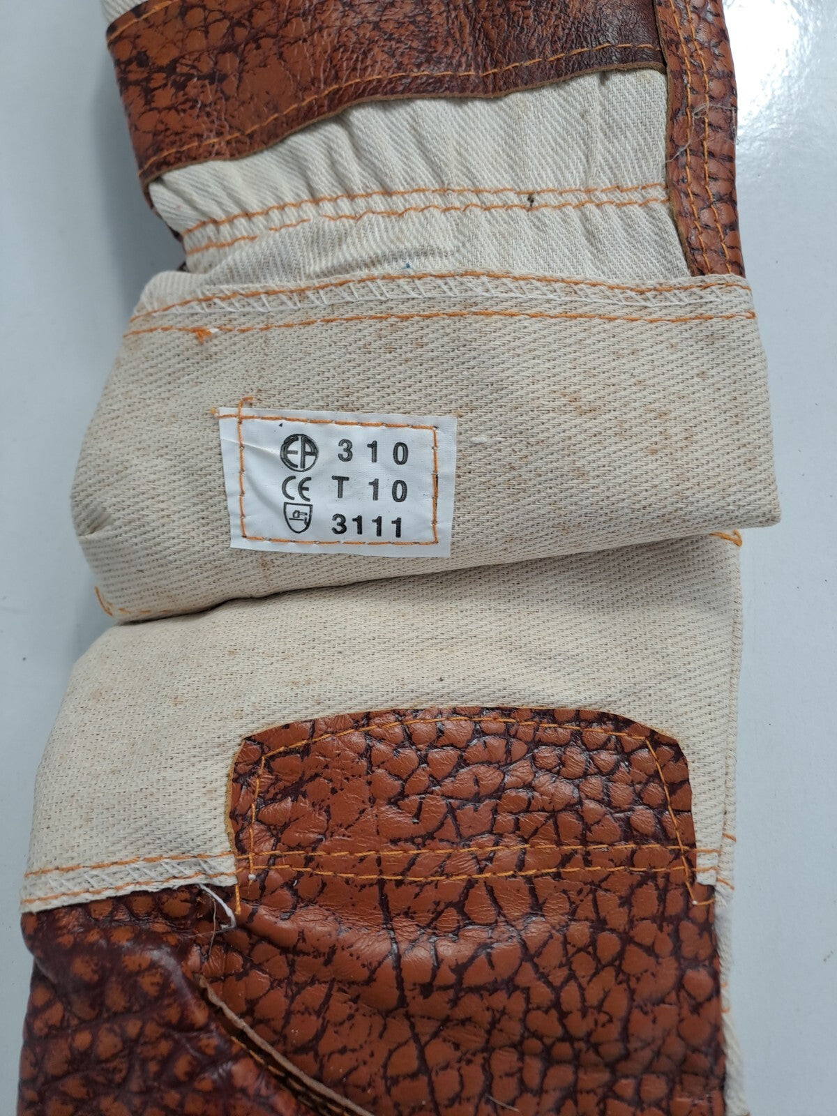 Genuine Surplus Leather Palm Work Gloves -Size 10 (1884)