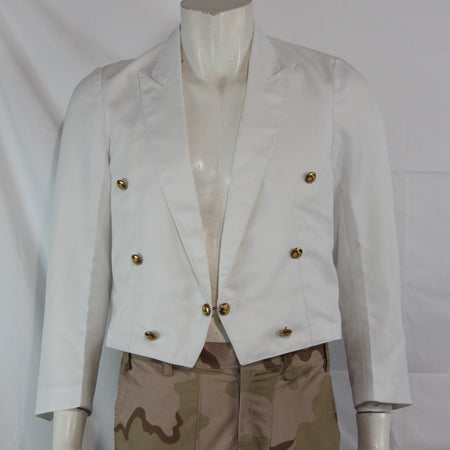 RAF White Mess Dress Jacket Genuine Surplus Unlined Airforce Brit 36-38" (3590)