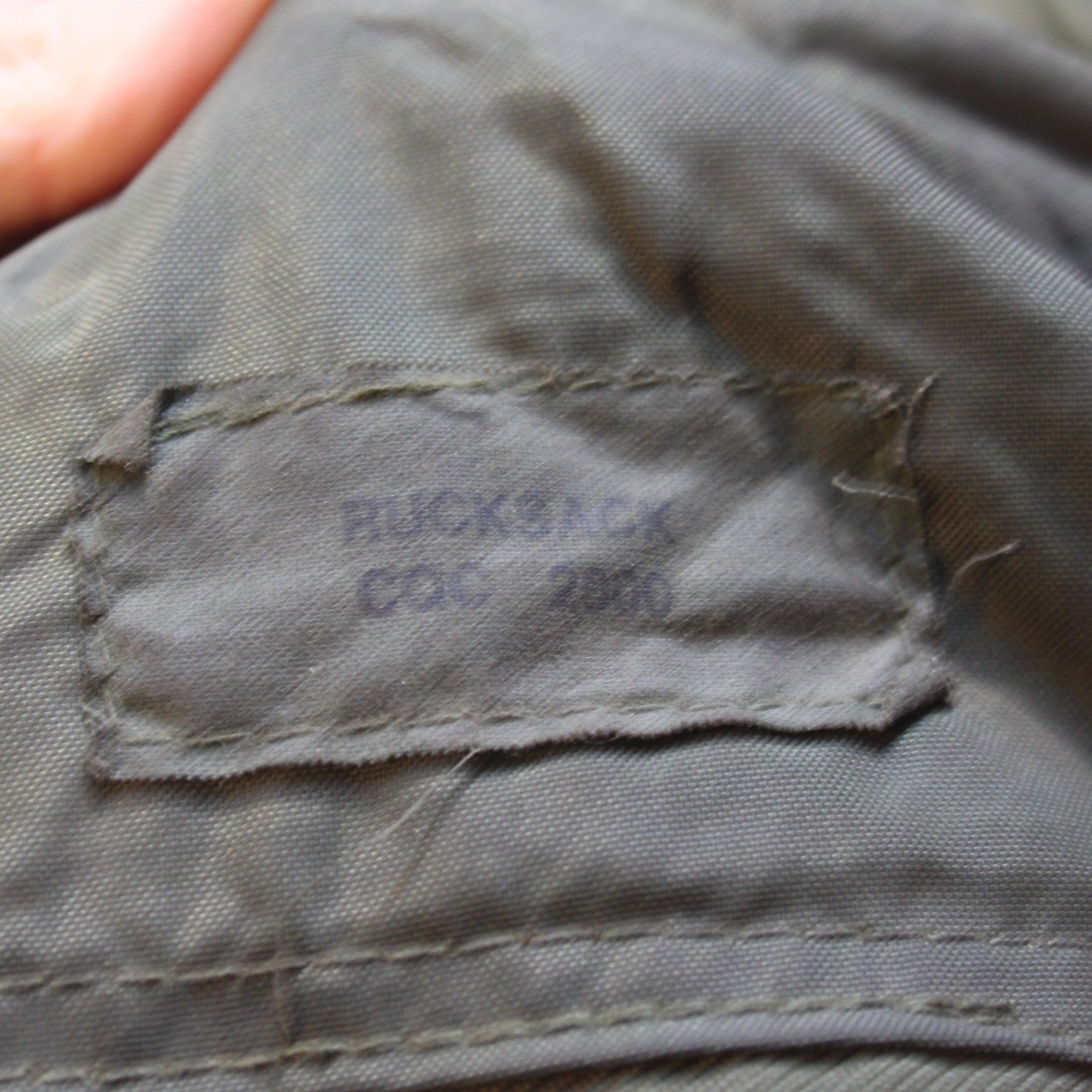 Vintage British Army Genuine Surplus Bergen Rucksack Olive Green 3762