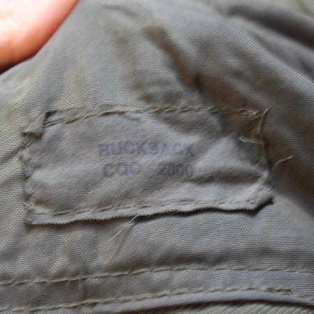 Vintage British Army Genuine Surplus Bergen Rucksack Olive Green 3762
