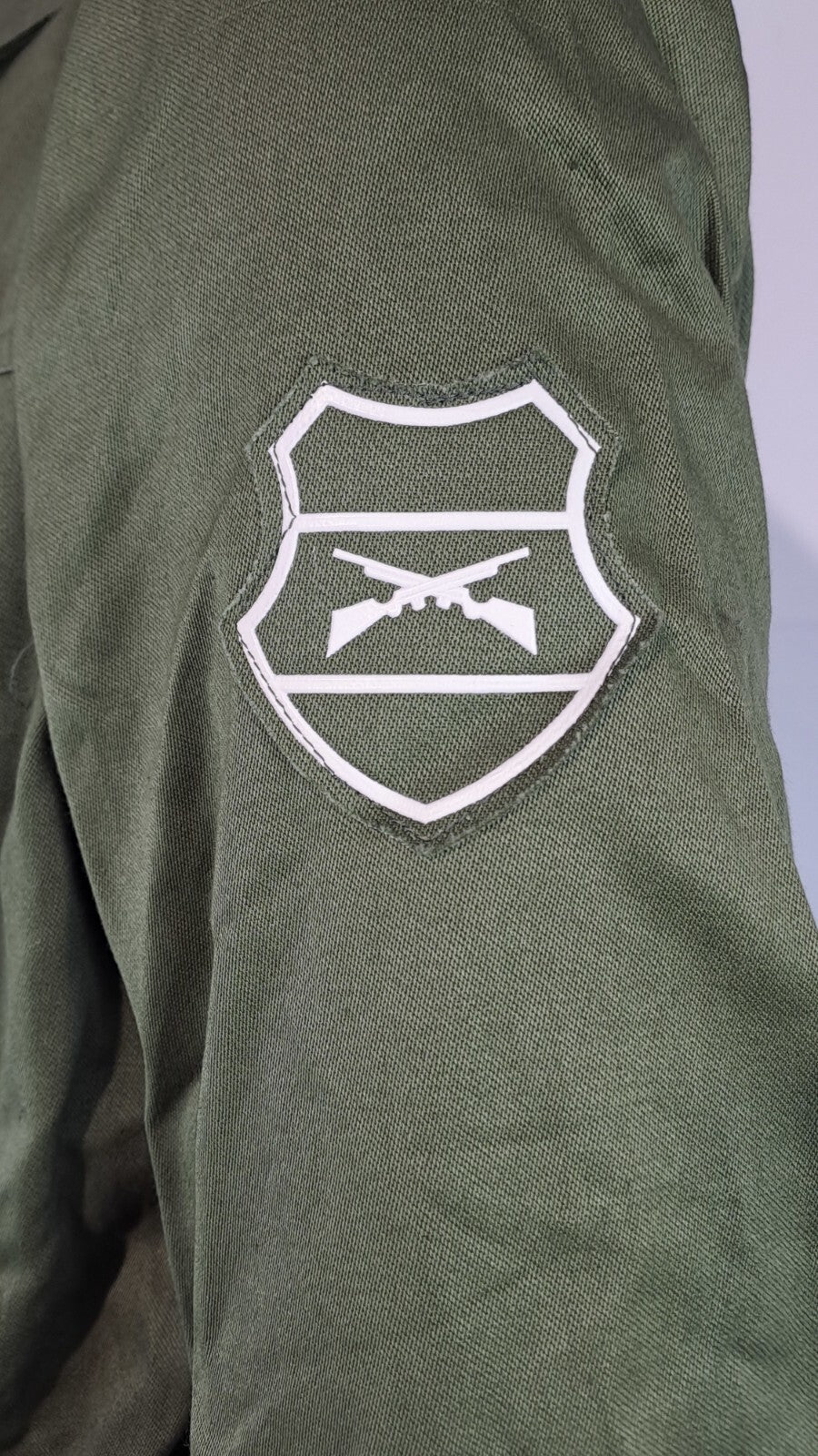 Genuine Surplus Hungarian Army Field Jacket Badged Canvas 36-38" Olive (3057)