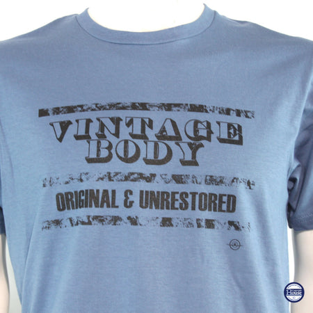 Vintage Body Funny Gift Exclusive Printed T-Shirt Mens Warbird Print Blue