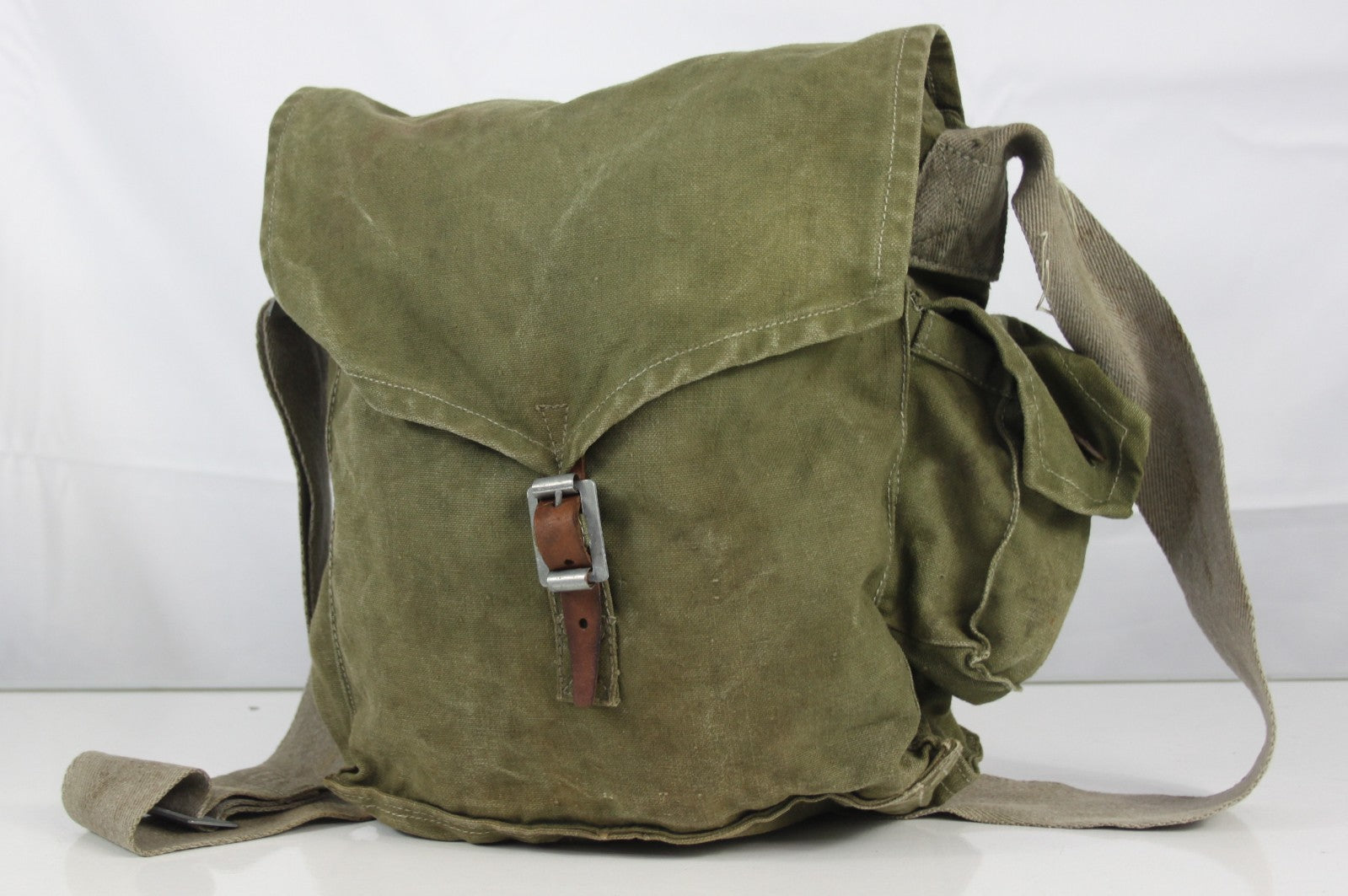 Genuine Surplus Vintage Hungarian Army Bread bag Side Bag Cotton Canvas  (1186