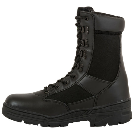 Highlander Alpha Boot Youth Mens Black Leather / Nylon Work Forces Cadets