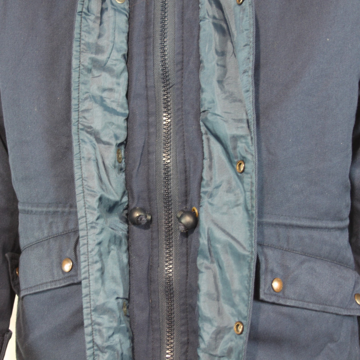 Genuine Surplus European Military Padded Winter Coat Jacket Blue Orange (3156)