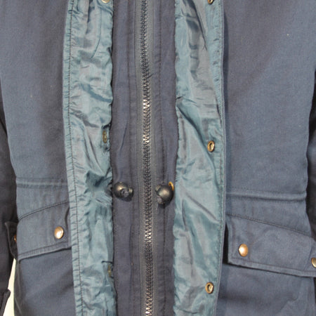 Genuine Surplus European Military Padded Winter Coat Jacket Blue Orange (3156)