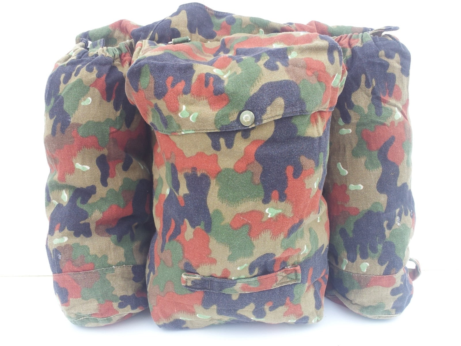Vintage Genuine Surplus Swiss Army Military Alpenflage Camo Backpack (4005)
