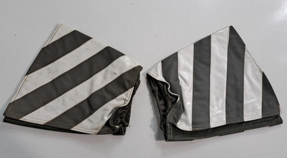 Genuine Surplus Military Reflective Wristlets Armbands Cuffs White Pair (3109)