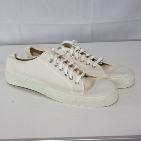 NEW Vintage Military White Plimsolls Lace Up Genuine Surplus UK 11 (3866)