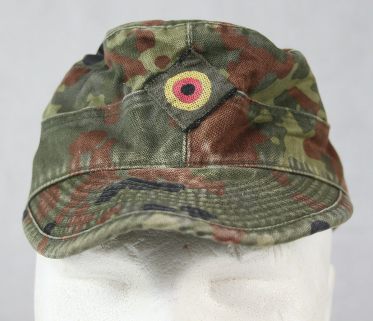 Genuine Surplus German Flektarn Camo Field Cap Fatigue Hat Flecktarn Camouflage