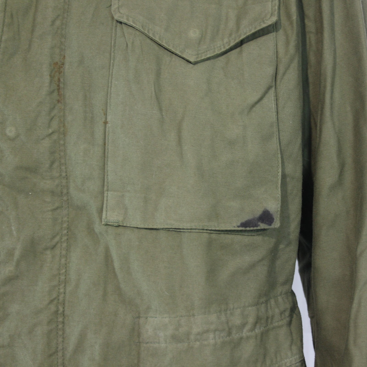 US M65 Genuine Surplus Army Jacket Olive Green Canvas Parka Medium 37-41" (3876)
