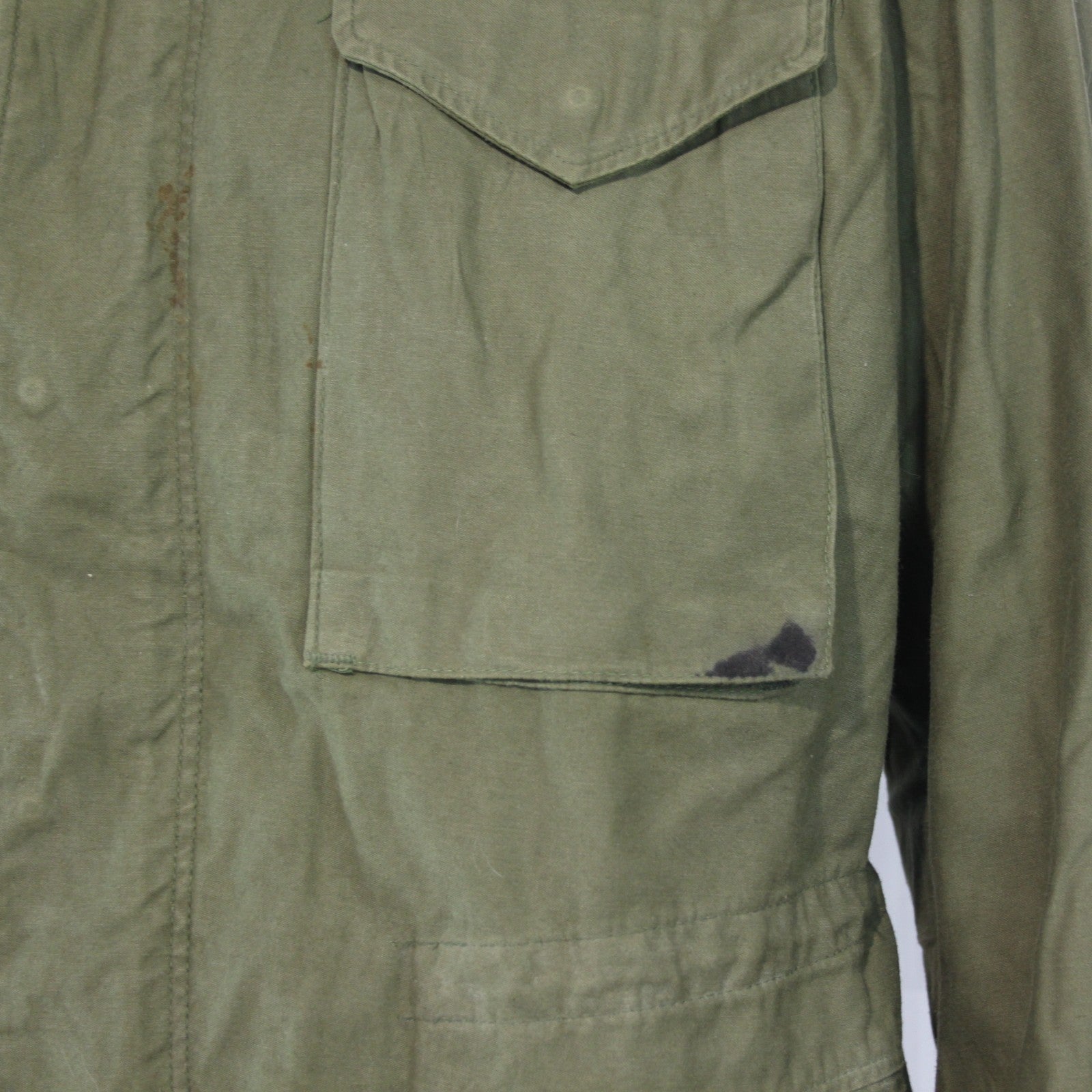 US M65 Genuine Surplus Army Jacket Olive Green Canvas Parka Medium 37-41" (3876)