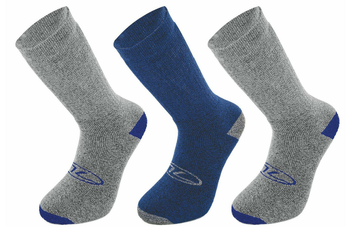 Highlander 3 Pair Pack Cotton Rich Walking Socks Mens Ladies