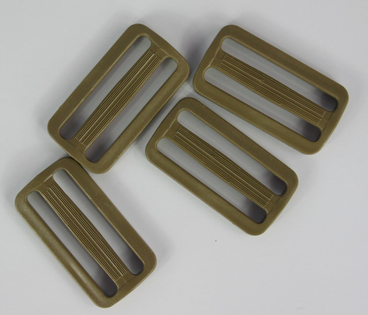 Tri-Glide Slider Buckles Black Tan Plastic Loops Rucksacks Replacement All Sizes