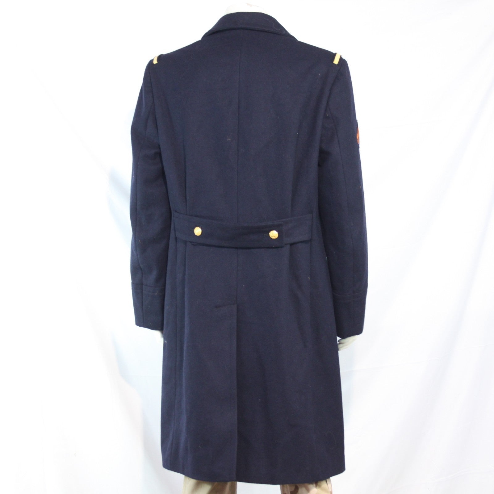 Mens French Airforce Overcoat Greatcoat Genuine Surplus 38-40" Chest (3513)