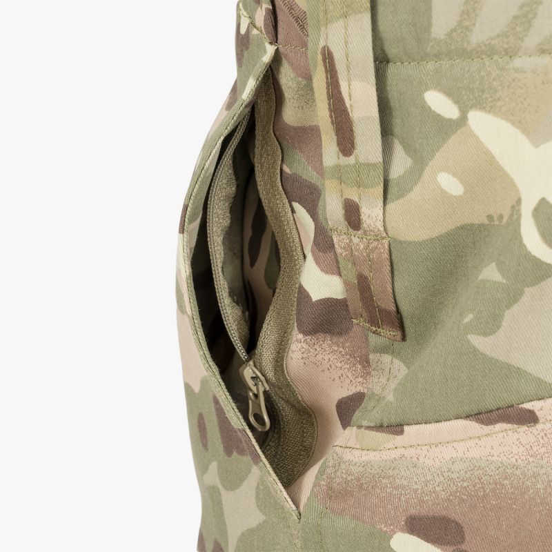 Highlander Midweight Delta Trousers Military Style Black Olive Camo Polycotton