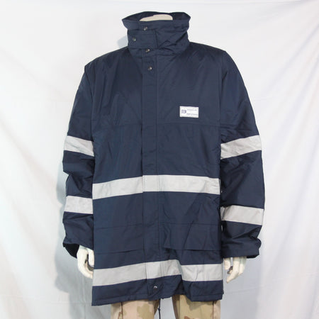 NEW Waterproof Padded Winter Jacket Spanish Water Board Rain Navy Blue (3878)