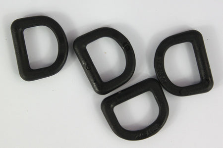 D-Rings Dees Buckles Black Tan Plastic Loops Rucksacks Replacement All Sizes