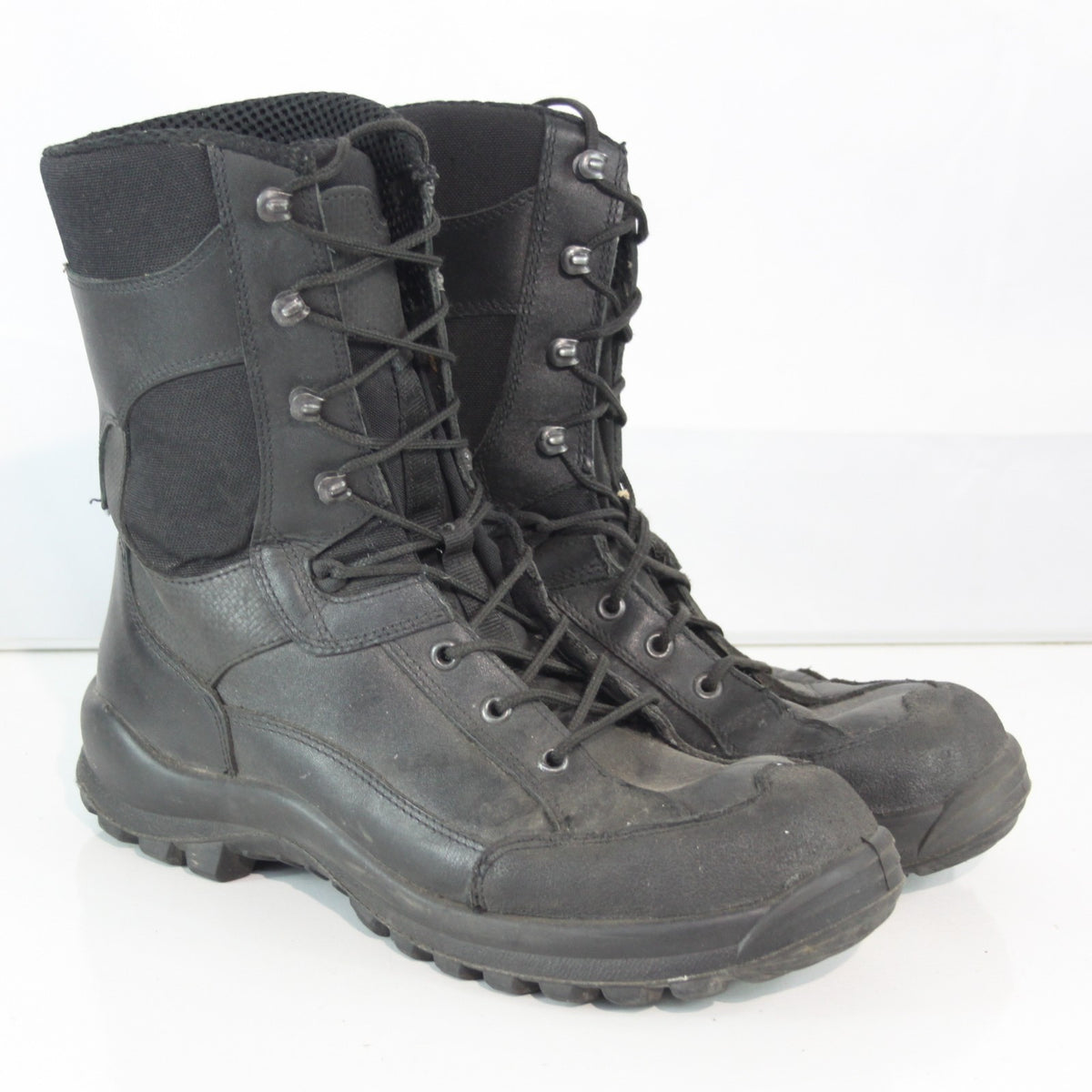 Austrian Army Black Jungle Boots LeatherLightweight Military Combat EU 43 (3582)