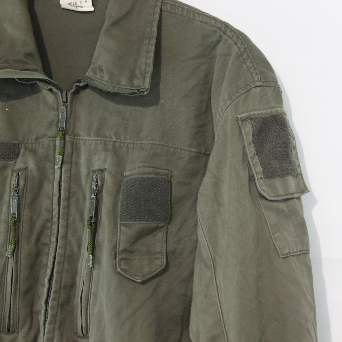 French Army AFV Coverall Olive Green Genuine Surplus 38" Chest Short (4172)