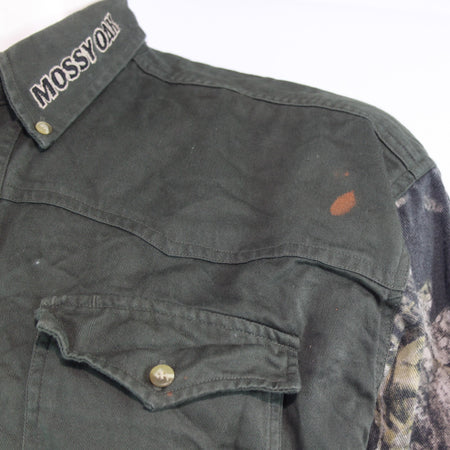Mossy Oak Brushed Cotton Hunting Camouflage Shirt camo L 42-44" Chest (3606)