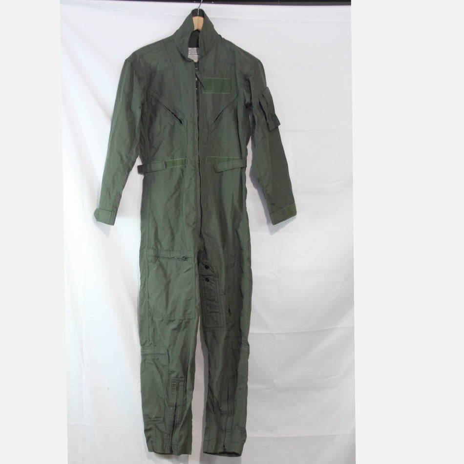US Airforce Flight Suit Coverall Mens GreenGenuine Surplus 34" Chest Short 3524)