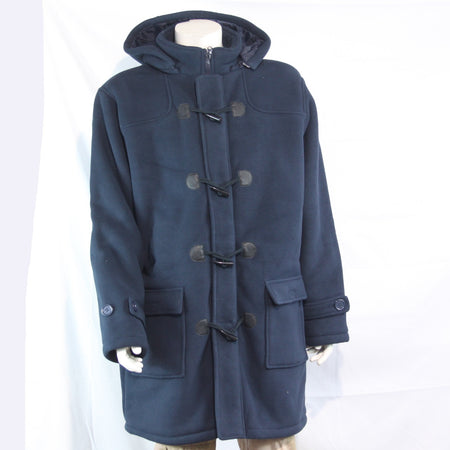 Himalaya Duffel Coat Navy Fleece Winter Coat Toggles Mens XL (3801)