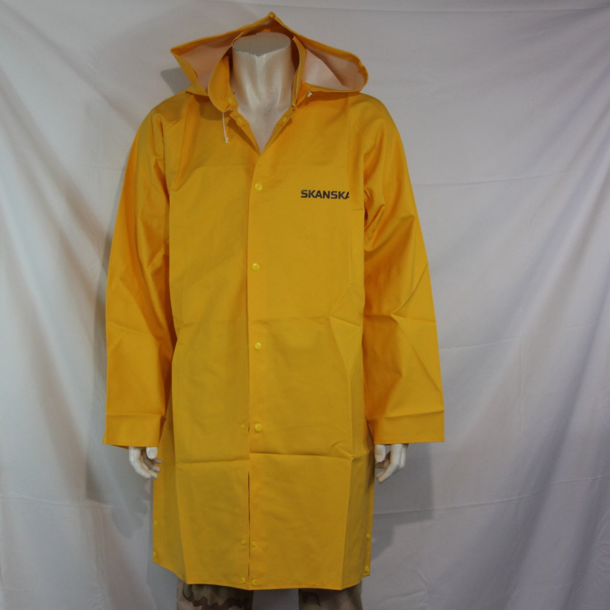 Waterproof Rubberised Rain Coat Jacket Yellow XL  (4179)