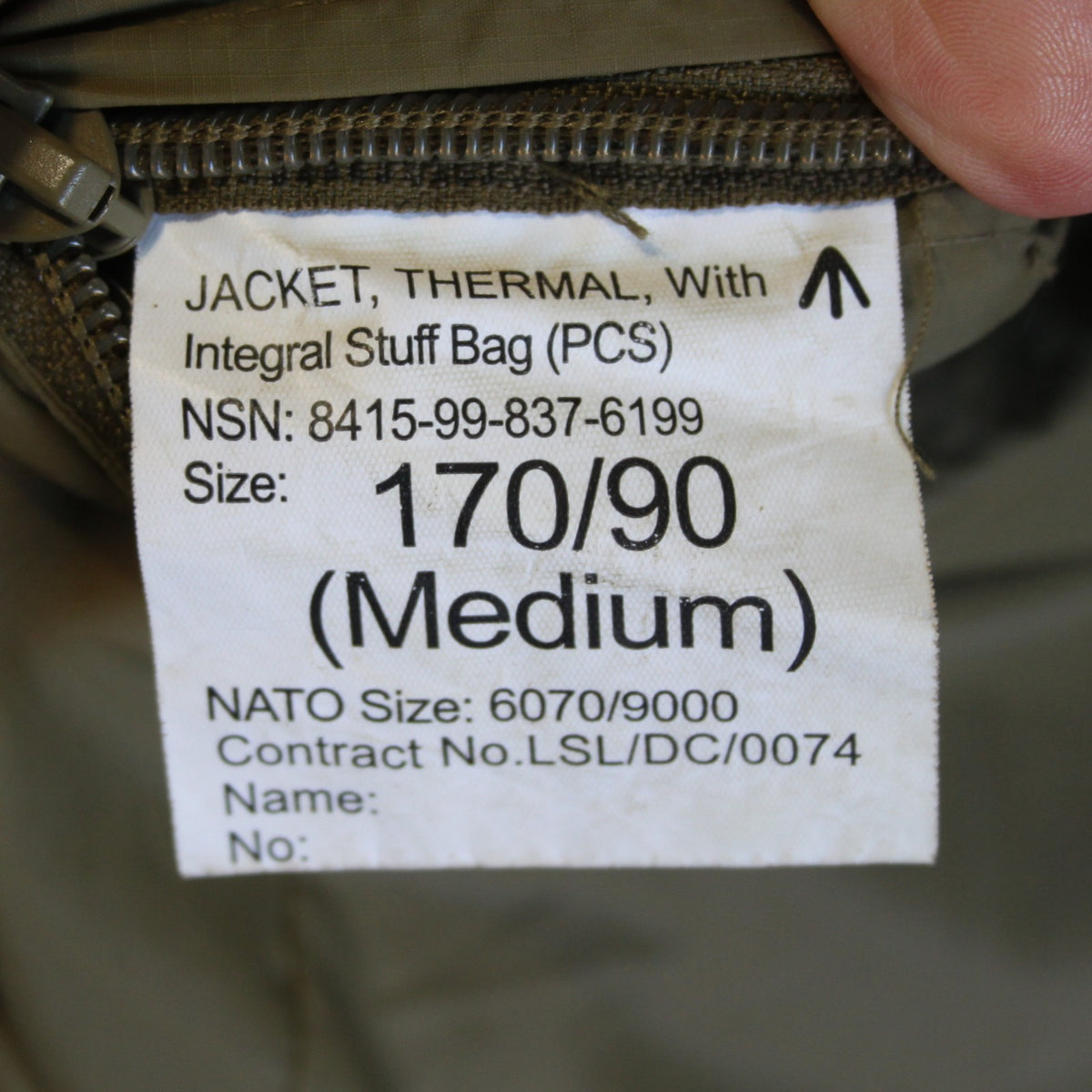 British Army PCS Softie Thermal Field Jacket Padded Light Olive SurplusG2 (4205)