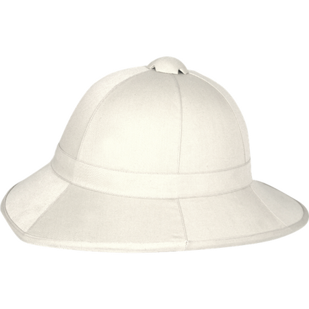 Copy of British Wolsely Pith Helmet Lightweight Rigid Hat White One Size