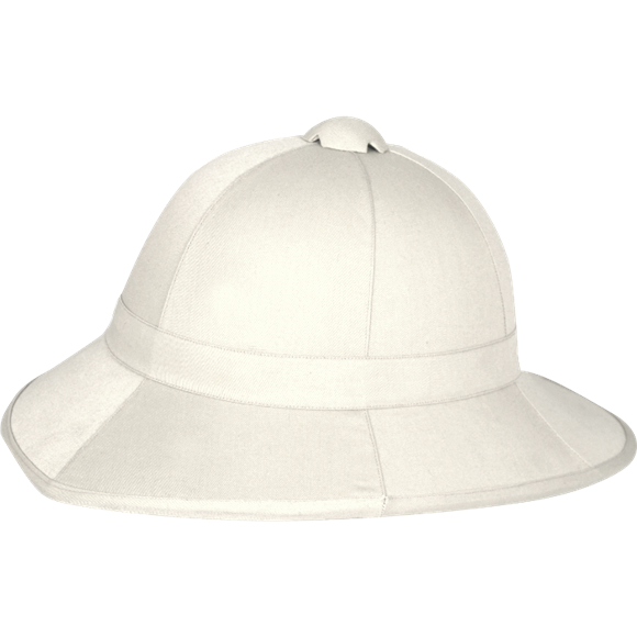 Copy of British Wolsely Pith Helmet Lightweight Rigid Hat White One Size