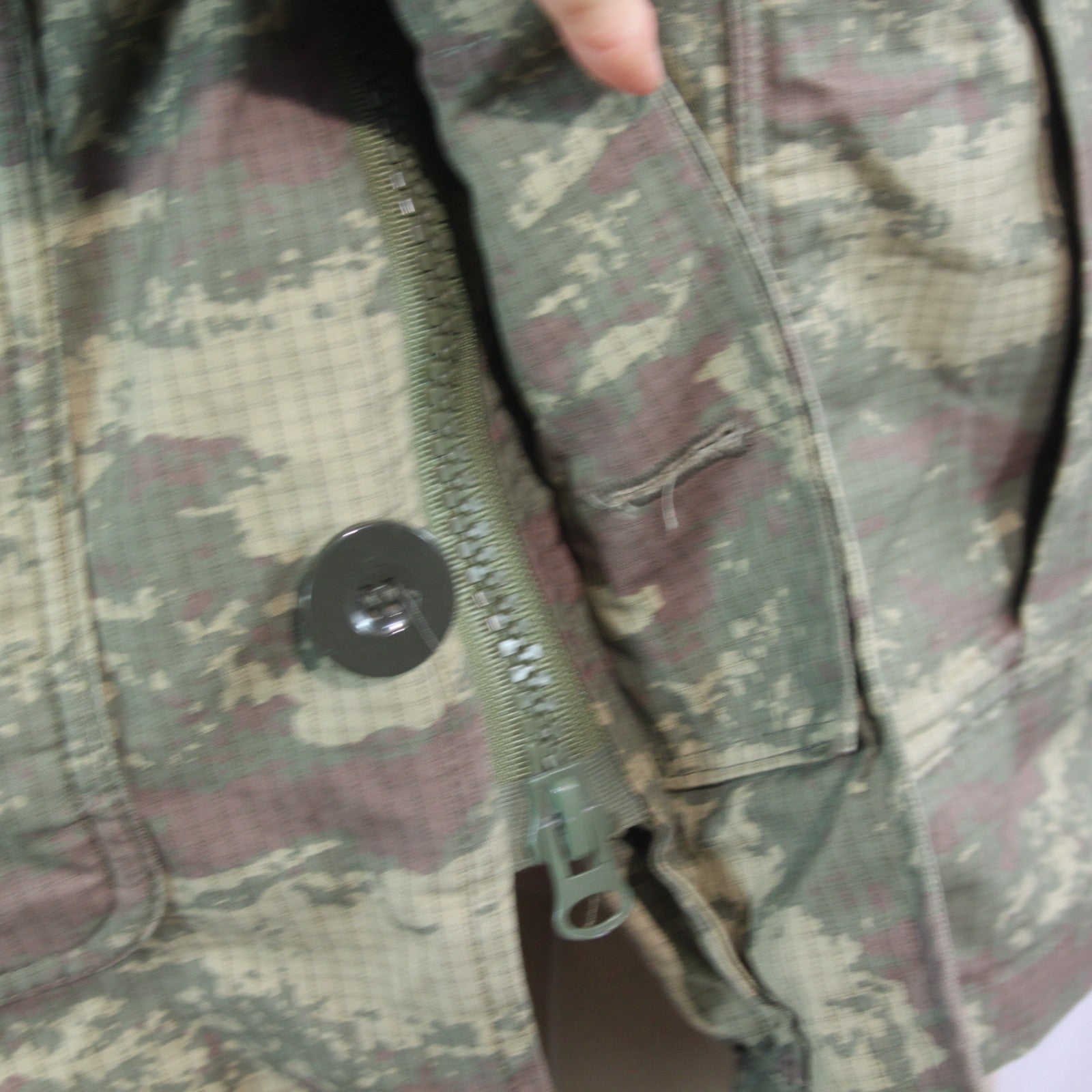 Genuine Surplus Turkish Army Camo Parka Fleece Lined Jacket 40-42" (3767)