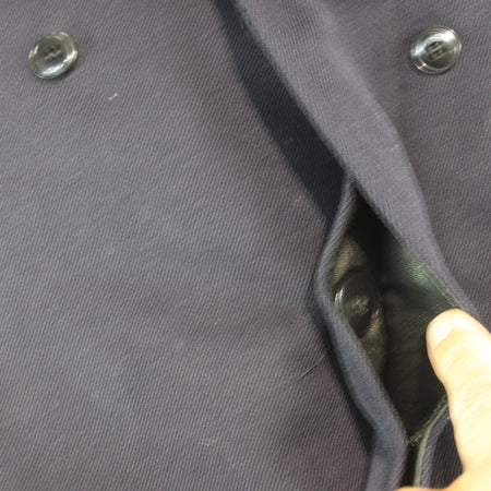 French Wool Mix Military Coat Jacket Pea/Deck Coat Genuine 38-40" (3646)