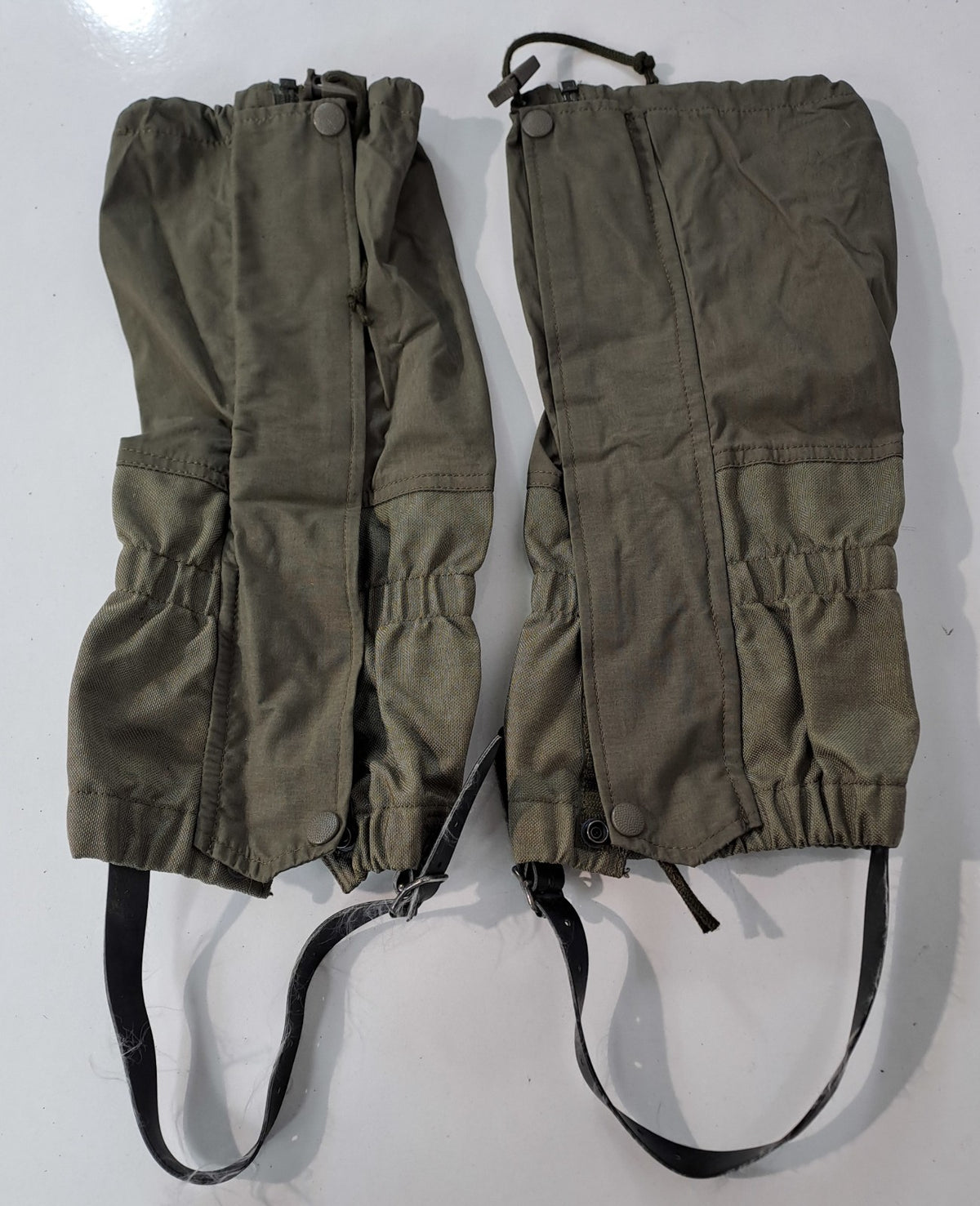 Genuine Surplus Austrian Army Military Waterproof Gaiters Olive Green (1576)
