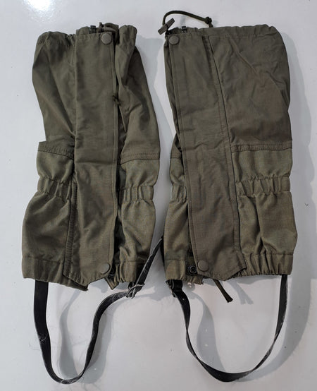 Genuine Surplus Austrian Army Military Waterproof Gaiters Olive Green (1576)