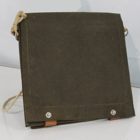 Genuine Surplus Swedish Army Vintage Map Case Leather Trim  (3395)